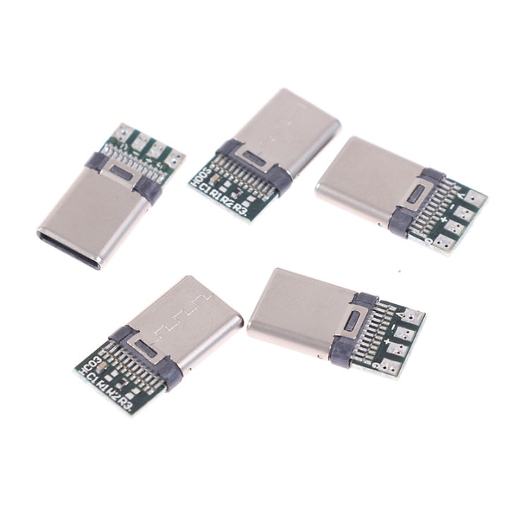 5/10Pcs%20USB%203.1%20Type%20C%20Male%20DIY%20Solder%20Cable%20Plug%20Connector%20Socket%20PC%20Board%20-%20Image%208