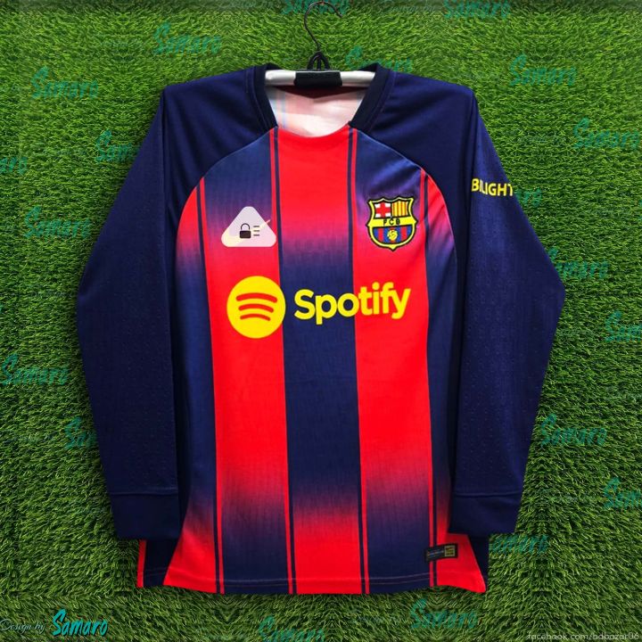 Barcelona full Sleeve Jersey 2025/2026 Thai Premium Football Jersey For ...