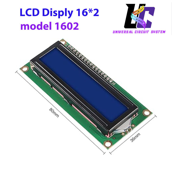 1602%20LCD%20Display%20Module%20DC%205V%2016x2%20White%20Character%20Blue%20Backlight%201602A%2016%20Pin%20Parallel%20Interface%20AIP31066%20Controller%20for%20Arduino%20ESP32%20Development%20orginal%20product%20-%20Image%203