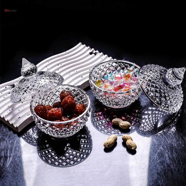 Glass Storage Jar Decorative Candy Bowl for Buffet Bean