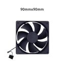 12V 80mm 90mm 120mm Silent PC Fans For Computer PC Case GPU CPU Cooler Radiator Cooling Quiet Computer Fan. 