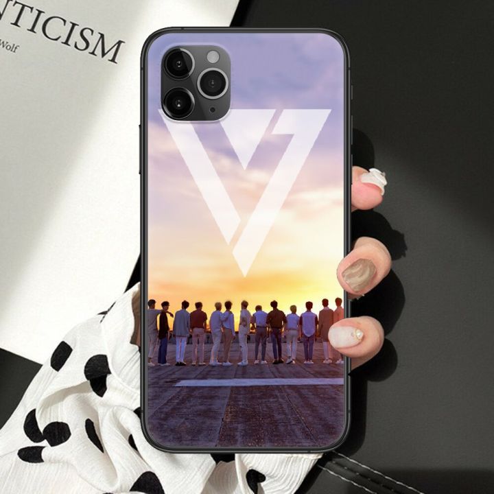 seventeen%20LOGO%20kpop%20Phone%20Case%20For%20iphone%205%205S%20SE%202%206%206S%207%208%2011%2012%20Mini%20Plus%20X%20XS%20XR%20Pro%20Max%20black%20art%20cover%20luxury%20back%20trend%20-%20Image%202
