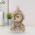 Wall Clock 3D Wooden Puzzle DIY Wall Clock for Adults and Kids Unique Gifts.