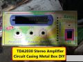 TDA2030 Stereo Amplifier Circuit Casing Metal Box DIY. 