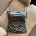 Women’s Spaghetti Strap Ruched Camisole Top. 