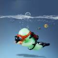 Miniature Diver Figure Playset Sea for Aquarium Decoration Party Favors Fish Tank.