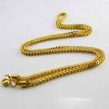 Stainless Steel Gold Plated Chain Designs Necklace. 
