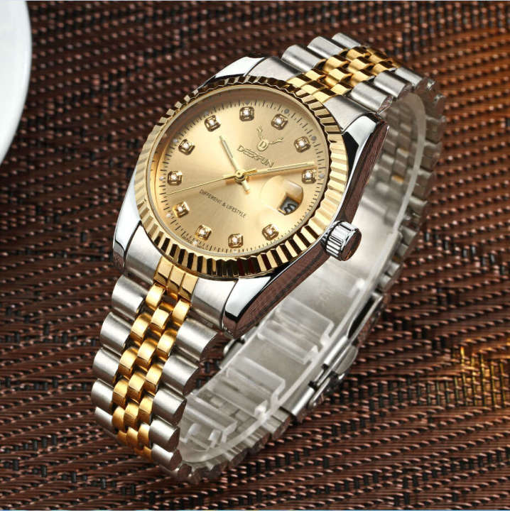 DEERFUN%20Classic%20Steel%20Strap%20Waterproof%20Business%20Non%20Mechanical%20Luxury%20Gold%20Diamond%20Shell%20Surface%20Watch%20-%20Image%208