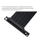 X16 Extension Cable Metal X16 Extension Cable PCIe 4.0 300mm 90° PCIe Connector Extension Cable Compatible With PCIe 3.0 Systems. 