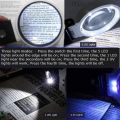 Magnifying Glass with Light and Stand, Hands Free Handheld 6X 25X Adjustable Folding Magnifier with Led Lighted.