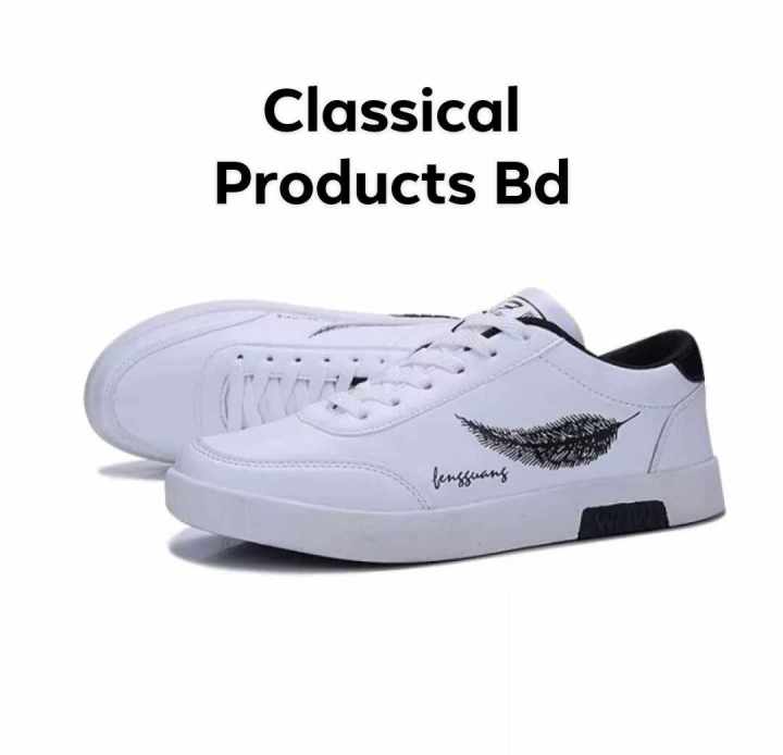 Sneakers%20For%20Men%20All%20Season%20Flyknit%20Fabric%20Slip-On%20Casual%20Sports%20Style%20Black%20&%20White%20-%20Image%204