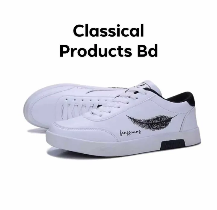 Sneakers%20For%20Men%20All%20Season%20Flyknit%20Fabric%20Slip-On%20Casual%20Sports%20Style%20Black%20&%20White%20-%20Image%204