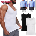 Fashions Mens Slimming Body Shaper Compression Tank Top Undershirt Shapewear Flat Belly Fitness Workout Shirts Abdomen Slim Vest. 