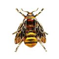 Insect Bumble Bee For Women Kids Girls Jewelry Gold Color Yellow Green Enamel Brooches. 