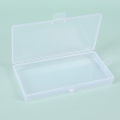 PP Transparent Plastic Large Rectangular PP Empty Box Mask Storage Box. 