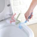 Toilet Cleaning Brush Bathroom Cleaning Accessories Portable Toilet Brush Corner Brush Bending Handle Scrubber Curved. 