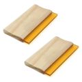 LKPCIGCXM 2pcs 8 Inch Silk Screen Printing Press Squeegee Single 70 Durometer Ink Scraper Tools. 