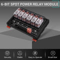 DC 24V Relay Module, 6 Channel SPDT Switch Module with Isolated Optocoupler DIN Rail Mount Pluggable Power Relay Module.