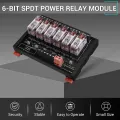 DC 24V Relay Module, 6 Channel SPDT Switch Module with Isolated Optocoupler DIN Rail Mount Pluggable Power Relay Module. 