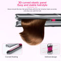 Ubeator USB Charging Wireless Travel Portable Hair Straightener Curler 3D Curved Elastic Panel Rechargeable LED Intelligent Temp Display 658. 