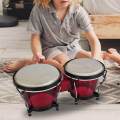 Bongo Drum Set Transparent Bongo Drums 6'' and 7'' Tunable Quality Bongo Drum for.