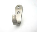 Single Stainless Steel Coat Hook Wall Hanger.