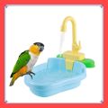 VibeVendor Parrot Automatic Shower Pet Bird Bath Cage Basin Parrot Bath Basin Parrot Shower Bowl Birds Accessories Parrot Bird Bathtub.