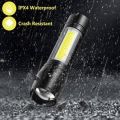 Small Sun 3 Mode Rechargeable Electric Small Compact Torch Full Metal Body with Charging Adaptor Torch. 