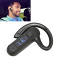 Wireless Bone Conduction Earphones, Ear Protection Voice Control Answering 5.2 Bluetooth Chip Single Ear Bone Conduction Headset for Business. 