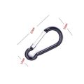 1-15PCS Spring Clasp Hook Aluminum Alloy Carabiner Spring Snap Clip Hooks Keychain Climbing Carabiner For Key Camping Tools.