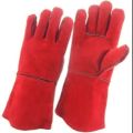 14"Leather Forge Welding Gloves Heat Resistant Wear Resistant.