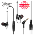 QKZ DM10 Authentic Zinc Alloy HiFi Earphone In Ear Earphones Sports Headset Phone Laptop Gaming Earphone.