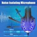 KOTION EACH Gaming Headset Casque Deep Bass Stereo Game Headphone with Microphone LED Light for PS4 Phone Laptop PC Gamer. 