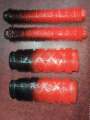4 Pcs Bicycle Soft Bubber Handlebar Grips - Black&Red. 