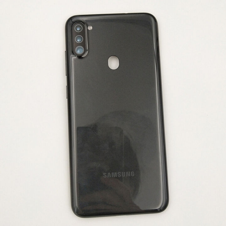 Original Battery Cover Housing Frame Replacement For Samsung Galaxy A11 A115 With Camera Lens