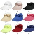 Flexible Adult Hat for Women Anti-UV Wide Brim Visor Hat Easy To Carry Travel Caps Fashion Beach Summer Sun Protection Hats.