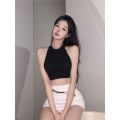 New Summer knitted Neck Vest Spice Girls Sexy Sling Casual Sweet Tank Top Beach Vacation.