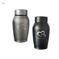 Pet Urns Stainless Steel Keepsake Urn Waterproof Pet Ash Urn Ash Container Gray. 