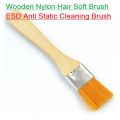Wooden Nylon Hair Soft Brush ESD Anti Static Cleaning Brush For PC Computer Keyboard Dust Mobile Electronics Phone Repair Tool Set. 