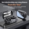 TOHAYIE G42 Wireless Headphones 5.3 Bluetooth Earphones Reflective LED Mirror Design TWS Touch Stereo Sports Earbuds Waterproof Headset.