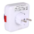 TIMEBEST GMT01A Mechanical Programmable Timer Switch, 230V 24 Hours Smart Countdown Timer Socket, Auto Power Off - EU Plug.