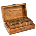 Rubber Stamp Alphabet Number Symbol Wooden Box Set Print Style Wood Letter 70PCS.