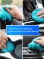 Car Cleaning Gel Air Vent Dashboard Laptop Keyboard Magic Car Wash Interior Dust Dirt Mud Gap Reusable Cleaning Slime Wash Tool.