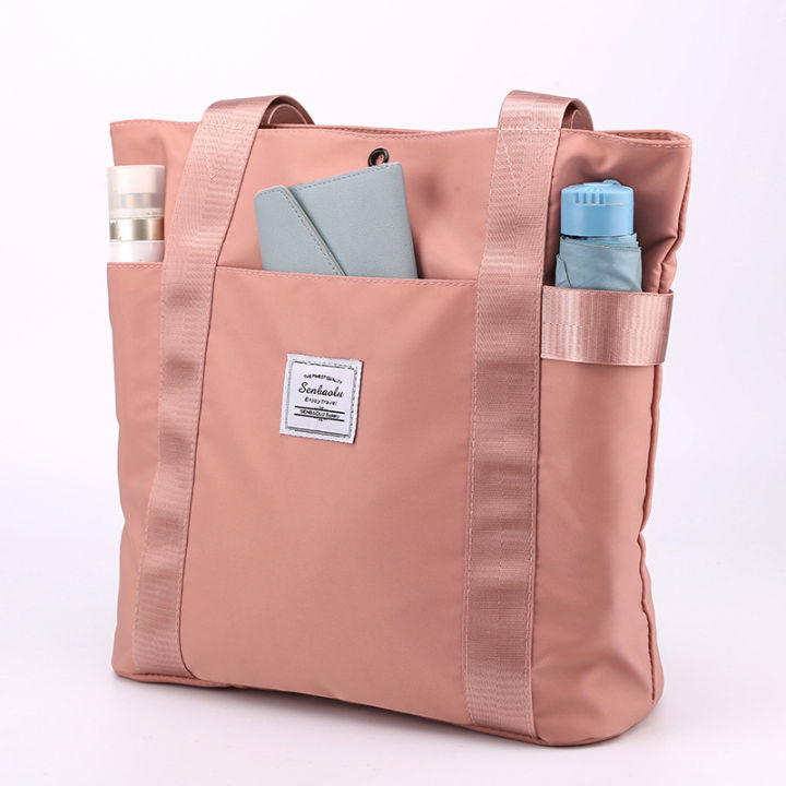 Women's%20Large%20Capacity%20Shoulder%20Bag%20Urban%20Simple%20and%20Lightweight%20Nylon%20Cloth%20Portable%20Large%20Bag%20Daily%20Leisure%20Commute%20Tote%20Bag%20-%20Image%203