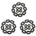 36Pcs Motorcycle Rubber Side Cover Grommets Replacement Gasket Fairings for CG125.