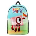 Kids Game Numberblocks 3D Printing Backpacks Children Cartoon School Bags Students Bookbag Unisex Knapsacks Notebook Mochila.