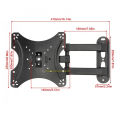 Wall Mount Moving TV Stand 14 to 42 inch Fully Adjustable Tilt Triple Arm LED Monitor LCD TV Wall Mount Bracket. 