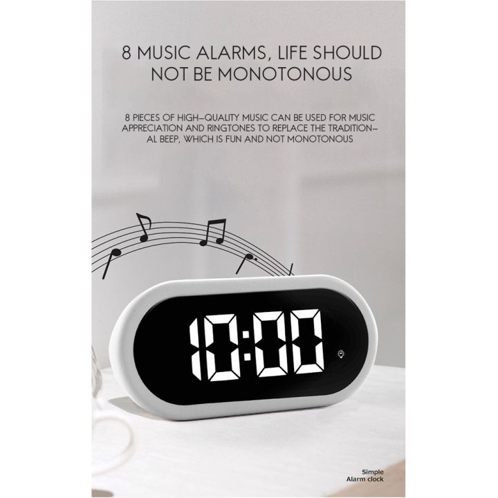 Digital%20Alarm%20Clock%20with%20Large%20LED%20Display,%20Portable%20Bedside%20Clock%20with%20Fully%20Adjustable%20Dimmer,%2012/24H,%20Snooze%20White%20-%20Image%206