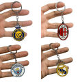 Football Team Logo Color Alloy Key Ring World Cup Club Brazil Argentina Germany Real Madrid Barcelona Juve. 