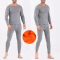 Velvet Men Winter Long Johns Fleece Thermal Underwear Plus Thickened Inner Wear Keep Warm Lingerie Thermal Underwear Top Bottoms. 